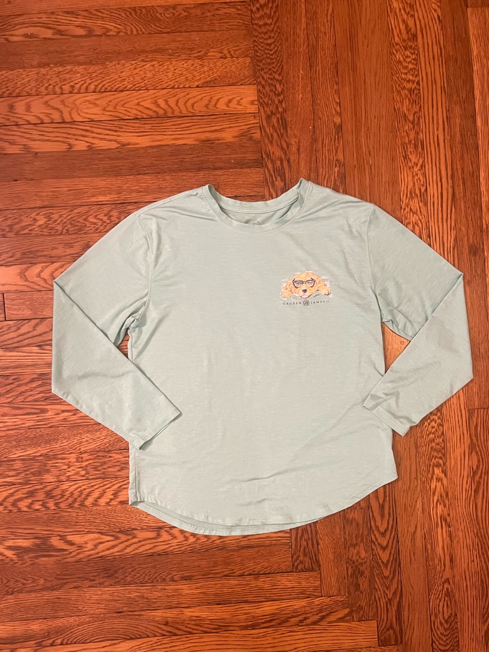 Lauren James Teal Long Sleeve Tee